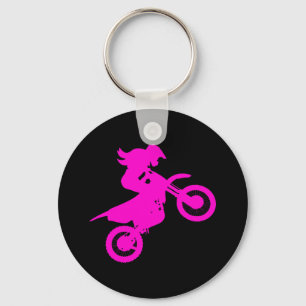 Girl Dirt Bike Nyckelring