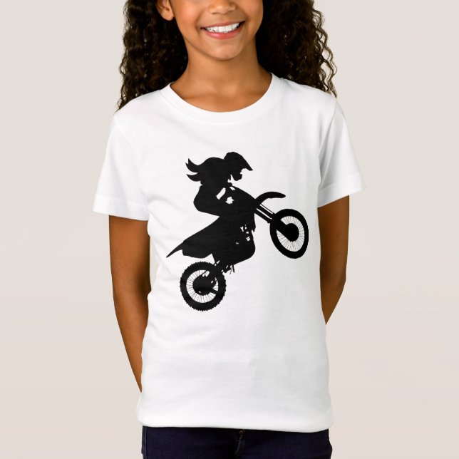 Girl Dirt Bike T Shirt (Framsida)