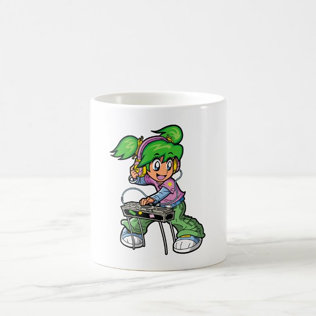 Girl DJ Kaffemugg (Skapare uppladdad)