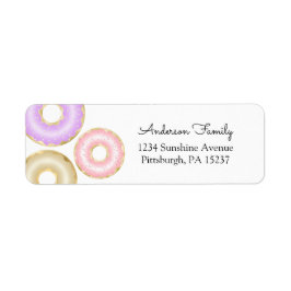 Girl Donut Returadress Returadress Etikett