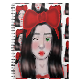 Girl Drawing Anteckningsbok