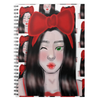 Girl Drawing Anteckningsbok