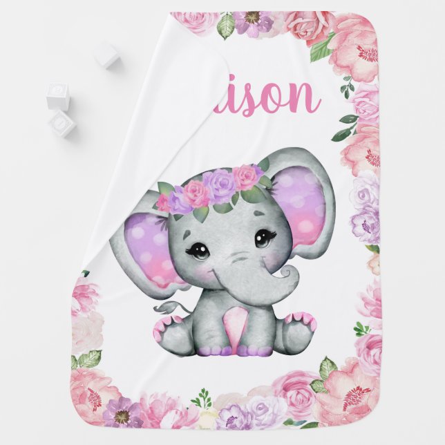 Baby girl shop elephant blanket