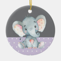 Girl Elephant Baby Shower Lila
