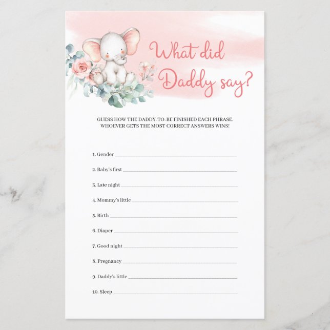 Girl Elephant Eucalyptus Vad sa pappa? (Framsida)