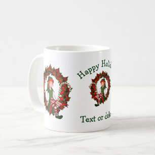 Girl Elf Wandeans Personlig Jul Helgdag Kaffemugg