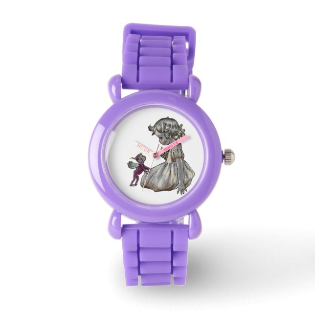 Girl & Fairy Barn Watch Watch Armbandsur (Framsida)