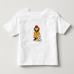 Girl Firefighter med Dalformation T Shirt