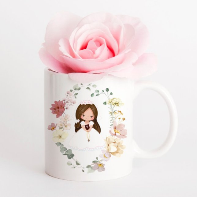 Girl First Holy Communion Ceramic Coffee Mug Kaffemugg (Skapare uppladdad)