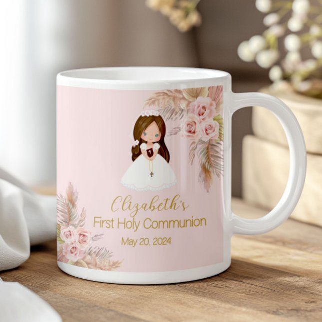 Girl First Holy Communion Ceramic Mug 11 oz Kaffemugg (Skapare uppladdad)