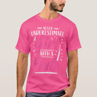 Girl Flute Player Flutist Woman I Girl spelar Flu T Shirt