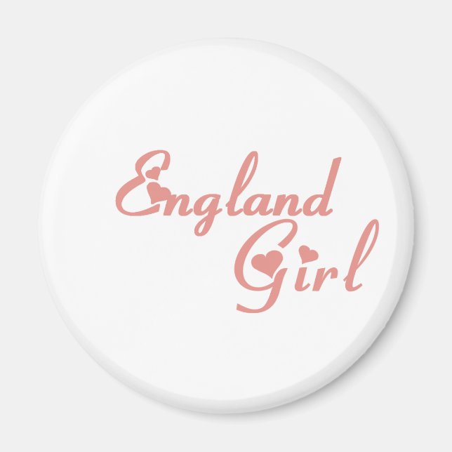 Girl från England Magnet (Framsidan)