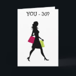 GIRL FRIEND U SHOP LIKE DIN 21=30ÅRS FÖDELSEDAG-KO KORT<br><div class="desc">SÄG ATT HON SHOPS LIIE HON FORTFARANDE ÄR "21" ÄVEN OM HON KÖR "30" OCH STÄLLER EN ENORM SMILE PÅ HENNES ANSIKTE. UNDERBART GRUPPKORT FRÅN MÅLEN OCKSÅ:)</div>