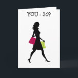 GIRL FRIEND U SHOP LIKE DIN 21=30ÅRS FÖDELSEDAG-KO KORT<br><div class="desc">SÄG ATT HON SHOPS LIIE HON FORTFARANDE ÄR "21" ÄVEN OM HON KÖR "30" OCH STÄLLER EN ENORM SMILE PÅ HENNES ANSIKTE. UNDERBART GRUPPKORT FRÅN MÅLEN OCKSÅ:)</div>