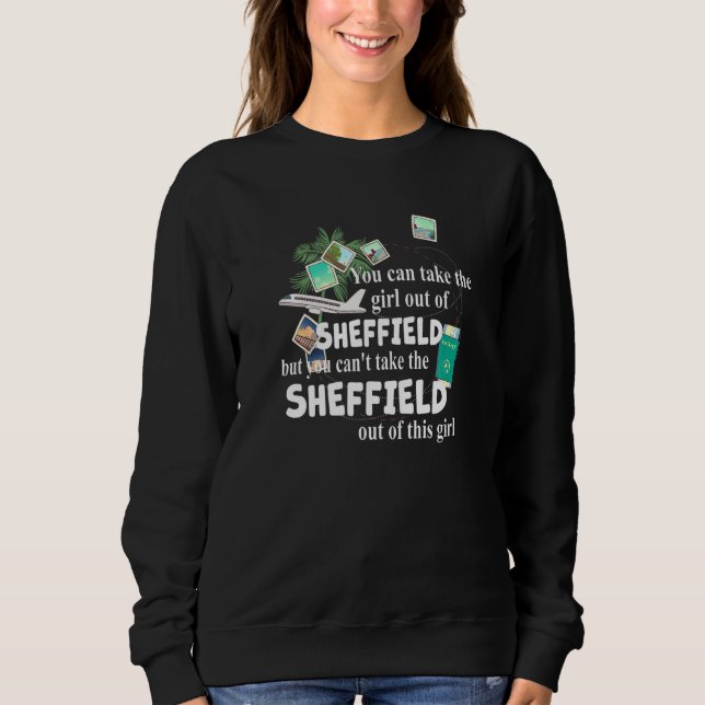 Girl From Sheffield  Patriotic Proud Girl From She T Shirt (Framsida)