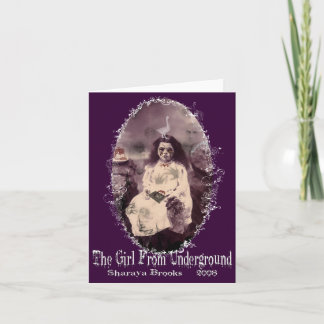 Girl from Underground Notecard Kort