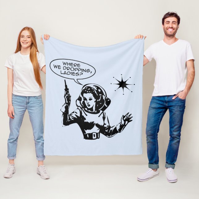 Girl Gamer Fleecefilt (På plats)