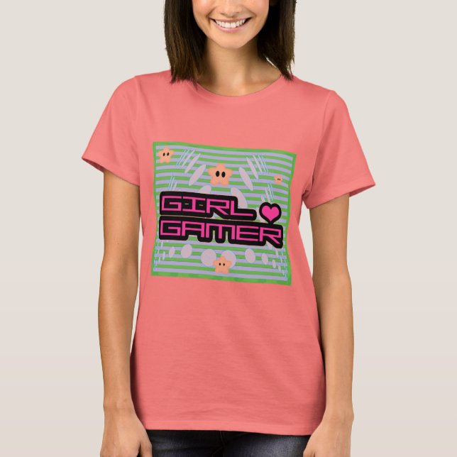 Girl Gamer T-Shirt (Framsida)