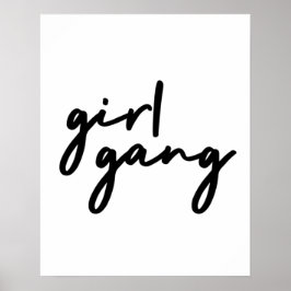 Girl Gang | Daglig kvinnlig makt Modern feminism Poster
