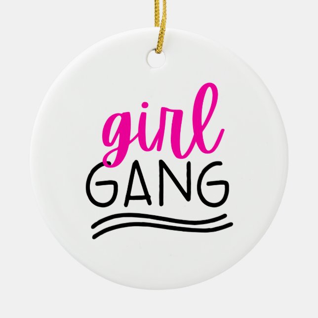 Girl Gang Julgransprydnad Keramik (Framsidan)