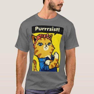 Girl Gang Purrrsist Meow T Shirt