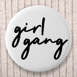 Girl Gang | Snyggt Modern Feminist Girl Power Knapp
