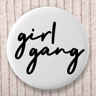 Girl Gang Snyggt Modern Feminist Girl Power Knapp