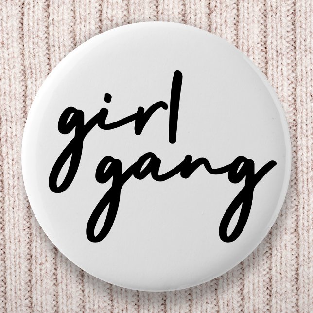 Girl Gang | Snyggt Modern Feminist Girl Power Knapp (Skapare uppladdad)