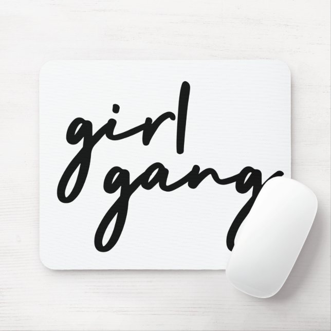 Girl Gang | Snyggt Modern Feminist Girl Power Musmatta (Med mus)