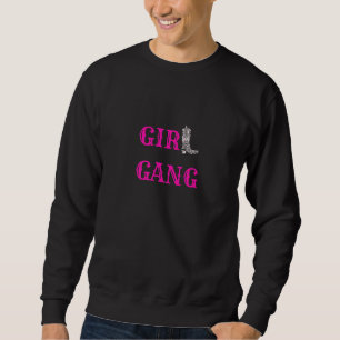 Girl Gang Southern Boot Vintage Western Lång Ärmad Tröja
