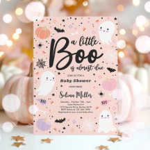 Girl Ghost Little Boo är skyldig Halloween Baby Sh
