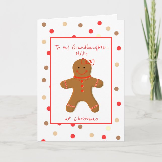 Girl Gingertea for Granddotter Kort (Framsida)