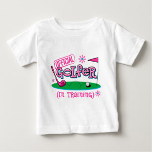 Girl Golfer in Training Tee Shirt