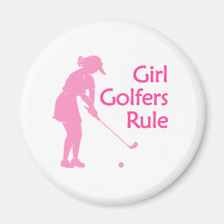 Girl Golfers Rule Magnet