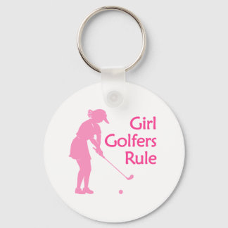 Girl Golfers Rule Nyckelring