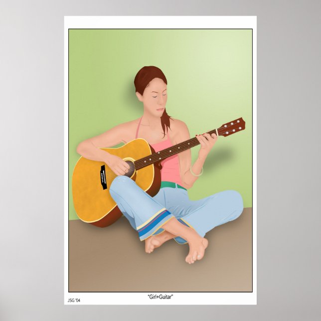 Girl+Guitar Poster (Framsidan)