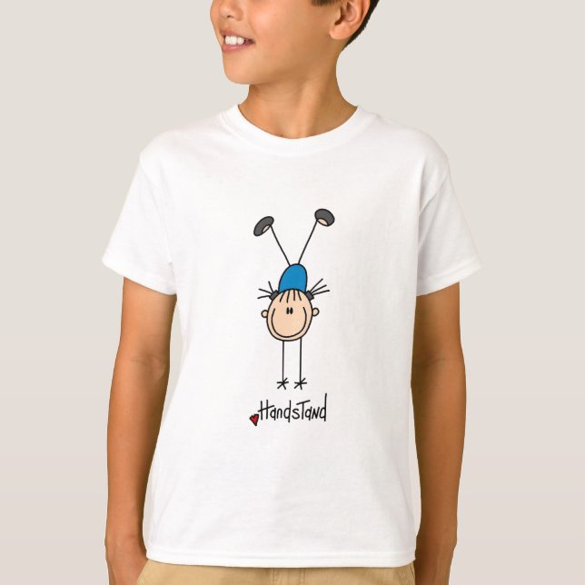 Girl Gymnast Handstand T-shirts och presenter (Framsida)