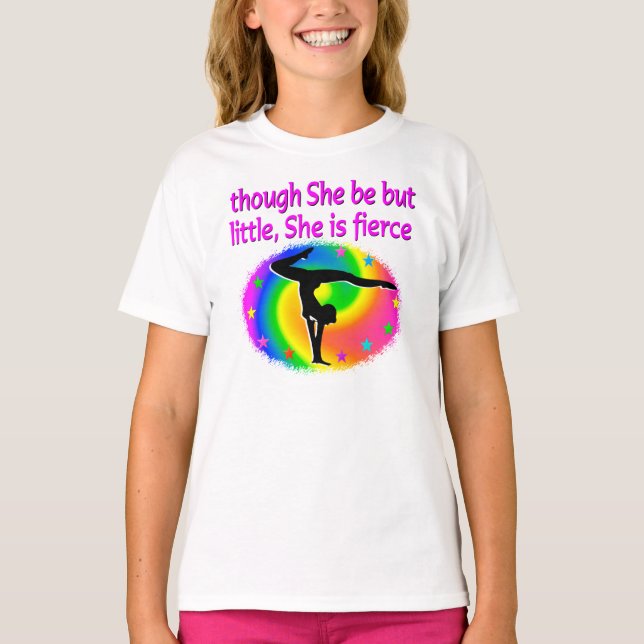 GIRL GYMNASTICS-GIRL-KONSTRUKTION AV CUL OCH FÄRGF TEE SHIRT (Framsida)