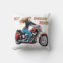 Girl Hett Dream Roads Kudde