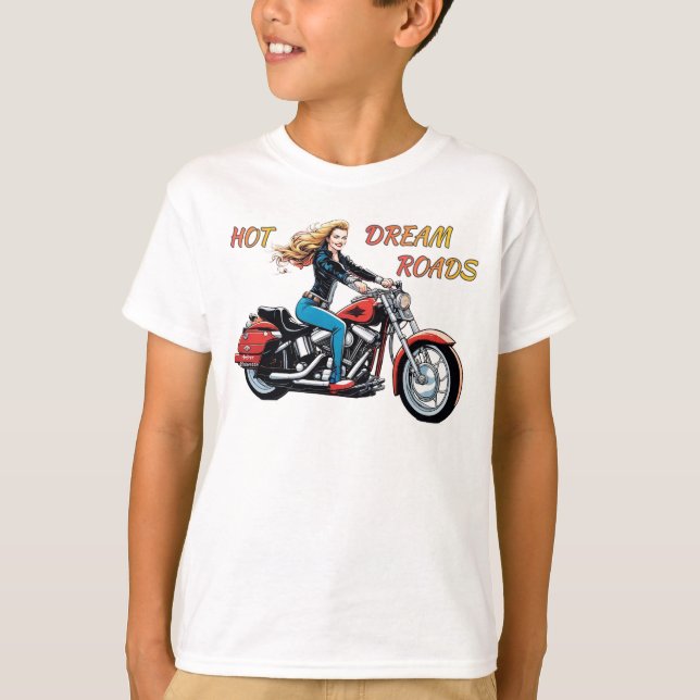 Girl Hett Dream Roads T Shirt (Framsida)