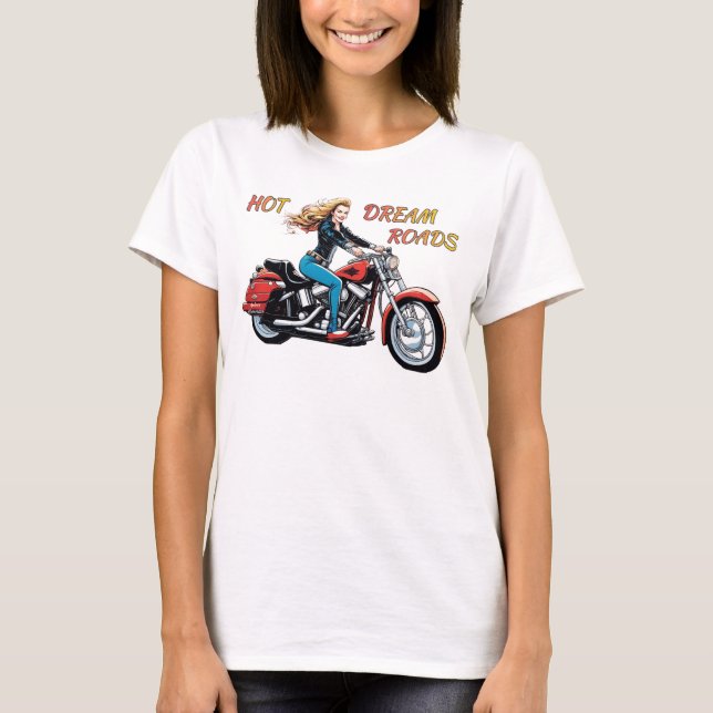 Girl Hett Dream Roads T Shirt (Framsida)