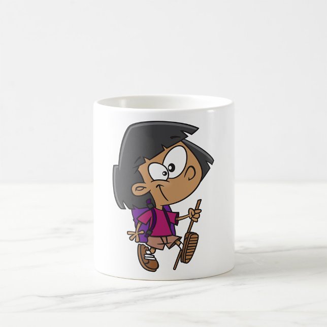 Girl Hiking Kaffemugg (Skapare uppladdad)