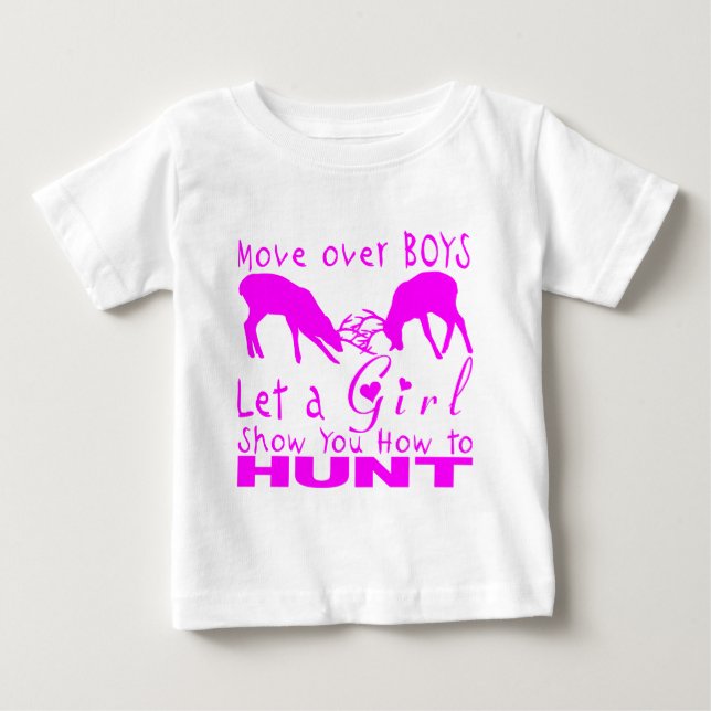 GIRL HJORT HUNTING T SHIRT (Framsida)