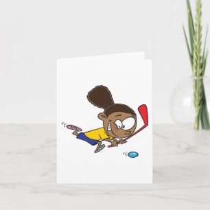 Girl Hockey Player Kort