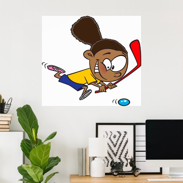 Girl Hockey Player Poster (Skapare uppladdad)