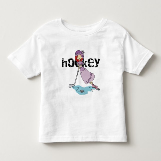Girl Hockey Player T-shirts och presenter (Framsida)