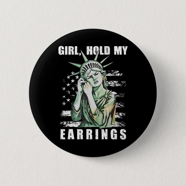 Girl hold my Earrings Statue Subtle ResistTrump H Knapp (Framsida)