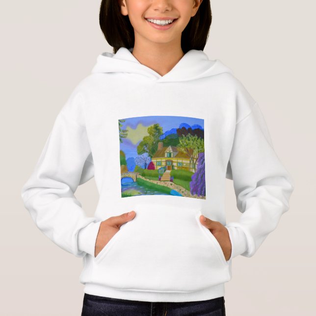 Girl Hoodie Tröja (Framsida)