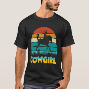 Girl Horse Riding Shirt Vintage Cowgirl Texas Ranc T