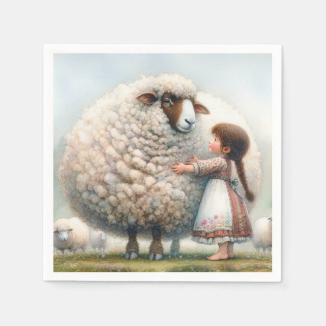 Girl Hugger Oversized Ewe Pappersservett (Framsidan)